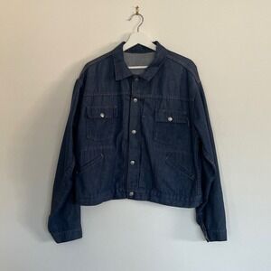 Vintage 60's JC Penny Ranch Craft Denim Jacket Mens Blue 1960's-1970s Jacket